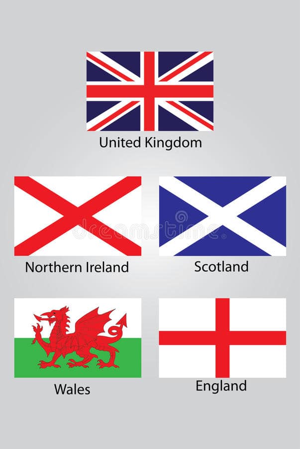 les drapeaux des anglais irlande du nord ecosse pays de galles et de l angleterre 77680683
